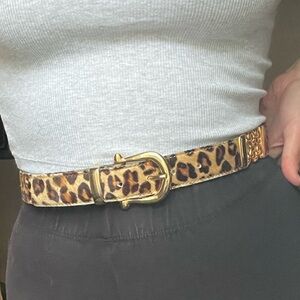 FABULOUS ponyhair leopard vintage belt